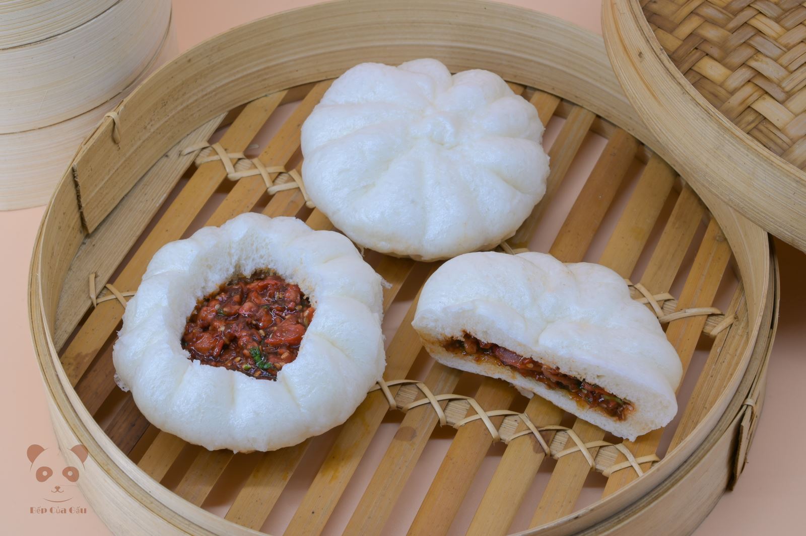 Bánh bao xá xíu Thượng Hải<br/>(hộp 3 cái)