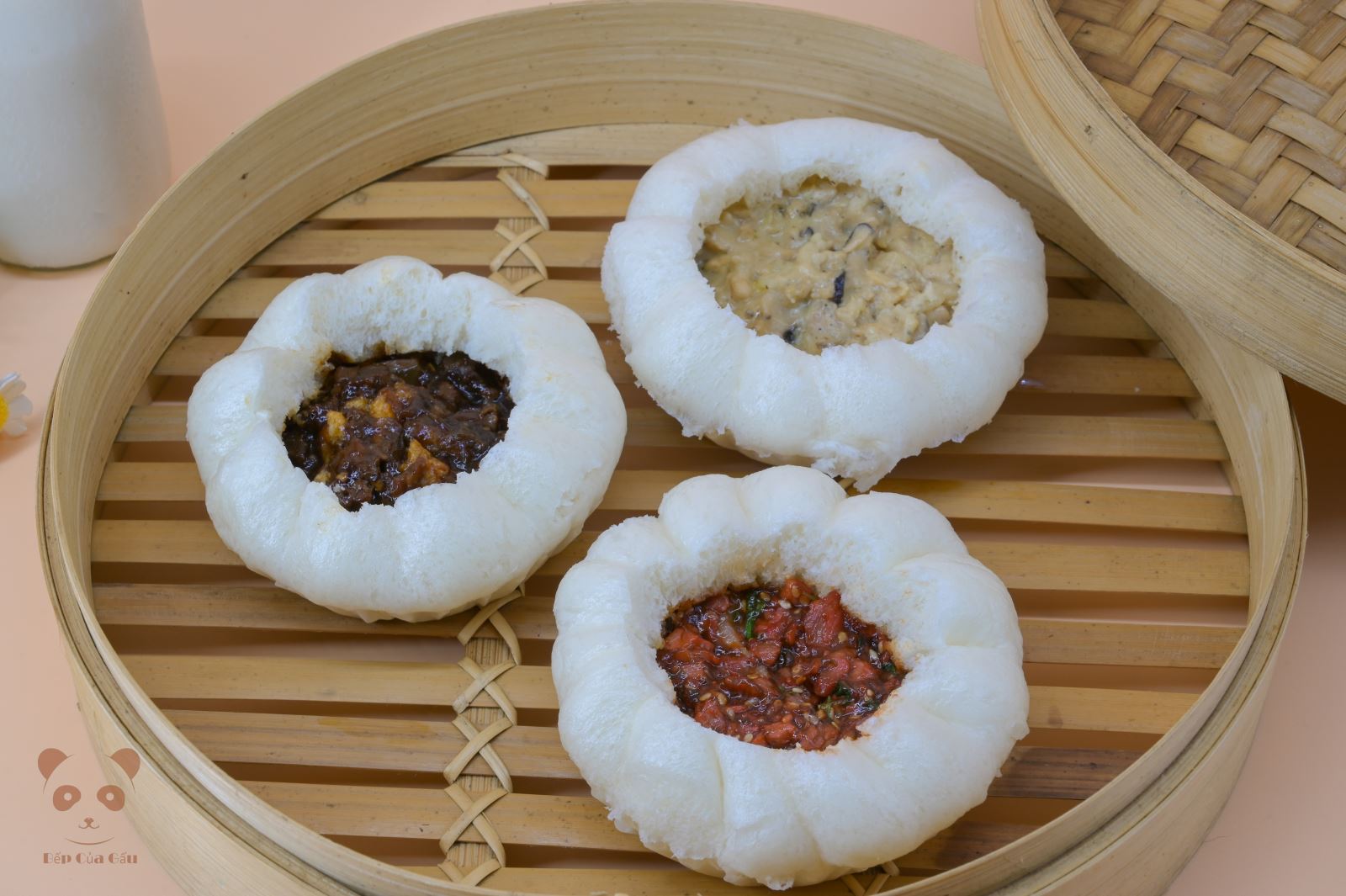 Hộp bánh tam bao số 1<br/>(hộp 3 loại bánh gồm xá xíu + bò sốt tiêu + gà nấm phomai)