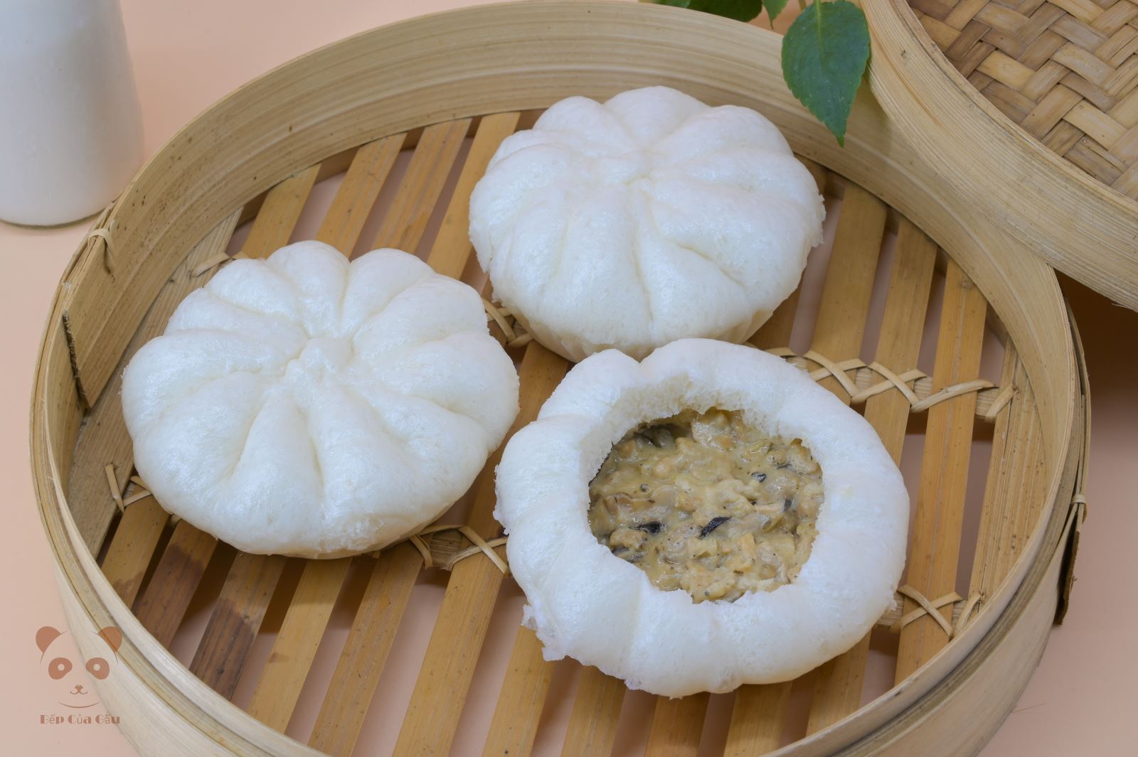 Bánh bao gà nấm phomai <br/>(hộp 3 cái)