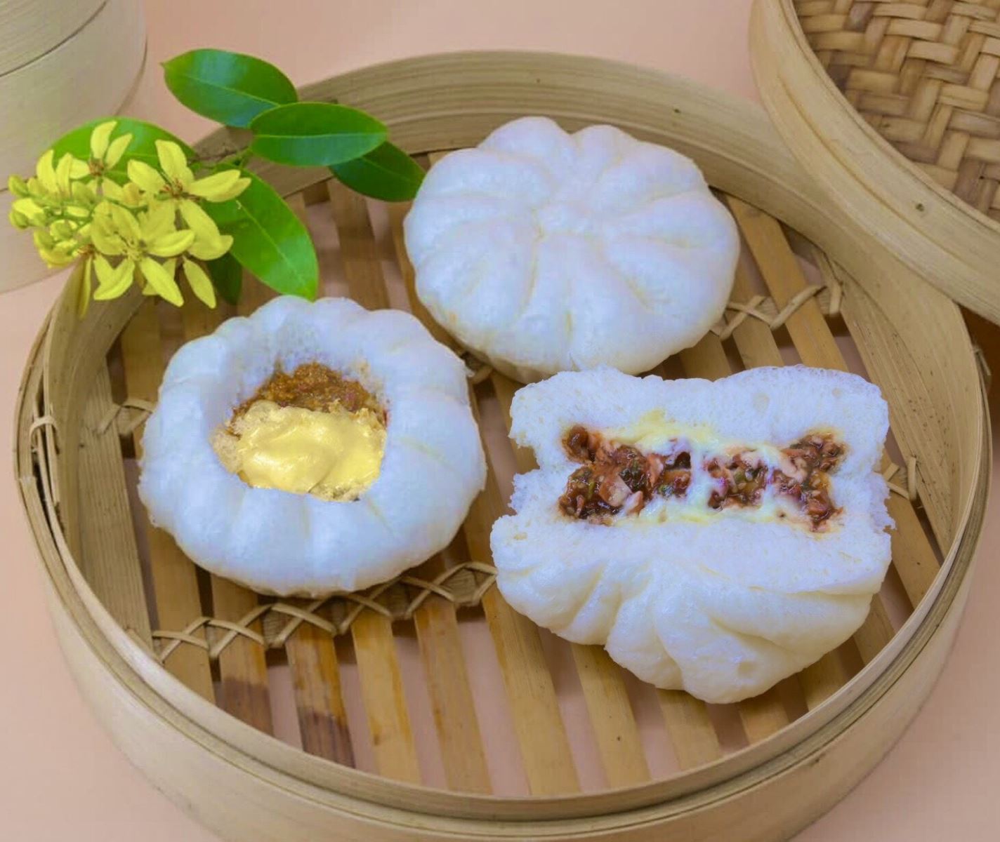 Hộp bánh tam bao số 3<br/>(hộp 3 loại bánh gồm xá xíu phomai + bò phomai + gà nấm phomai)