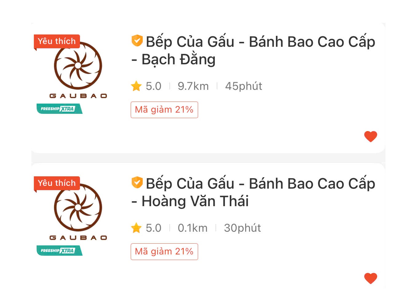Cửa hàng trên Shopee food 